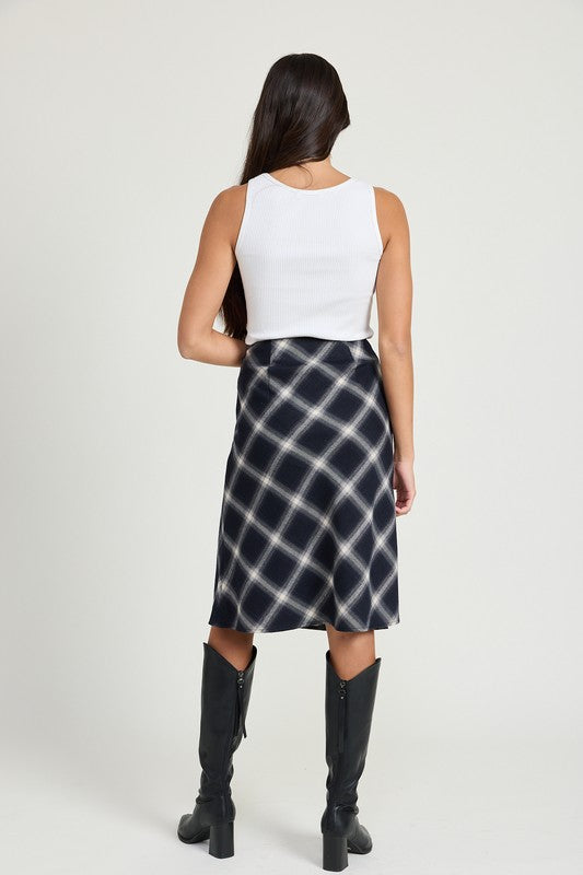 Bias A Line Midi Skirt