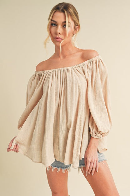 Aemi + Co Nately Off Shoulder Tunic