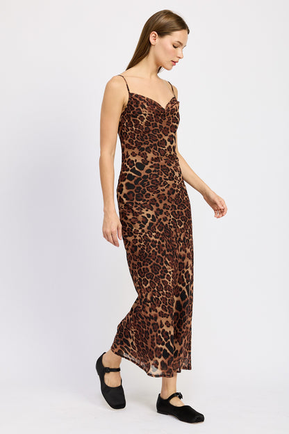 Leopard Print Maxi Dress