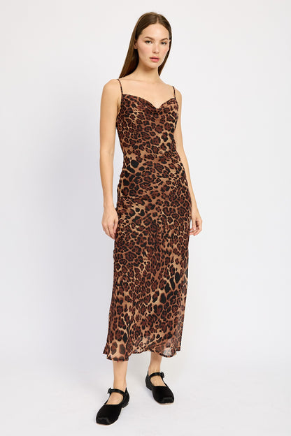 Leopard Print Maxi Dress