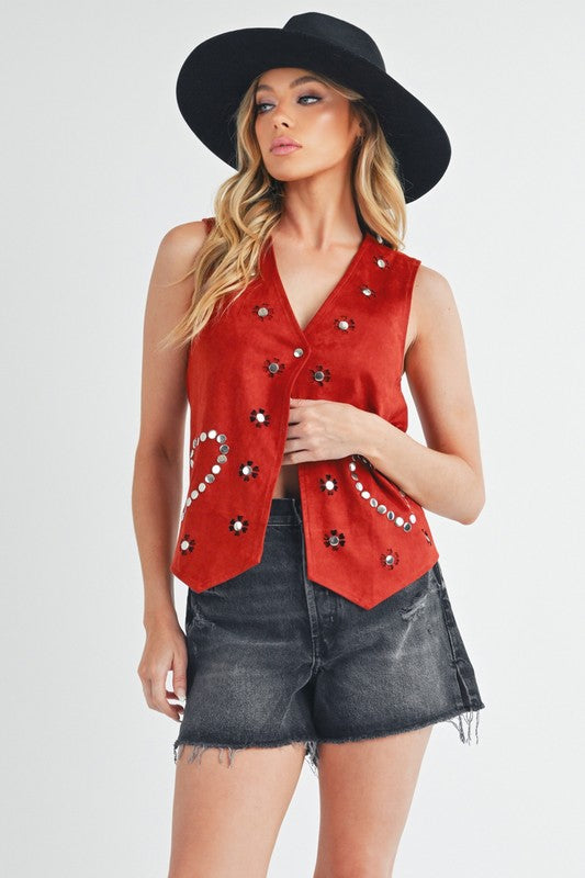 Aemi + Co Western Love Vest