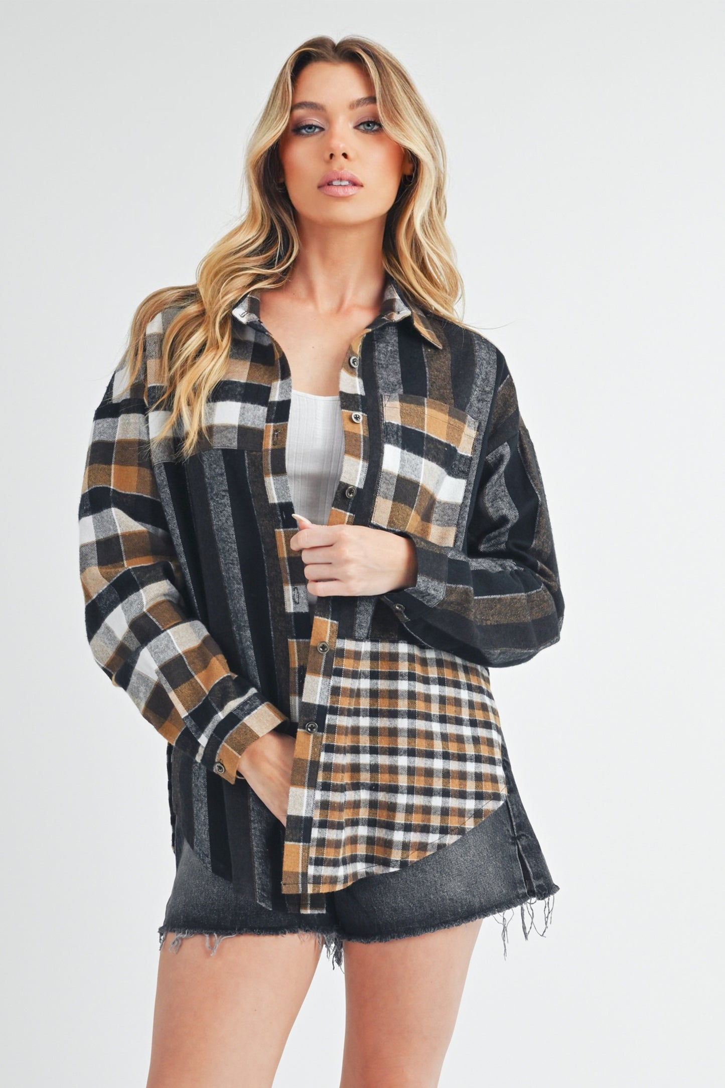 Aem+Co Lena Plaid Flannel Shirt