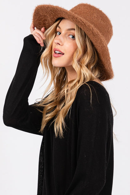 Fuzzy Winter Fedora Hat