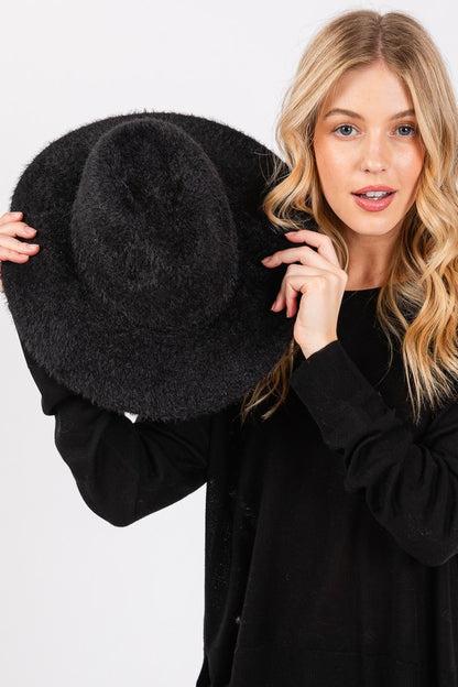 Fuzzy Winter Fedora Hat