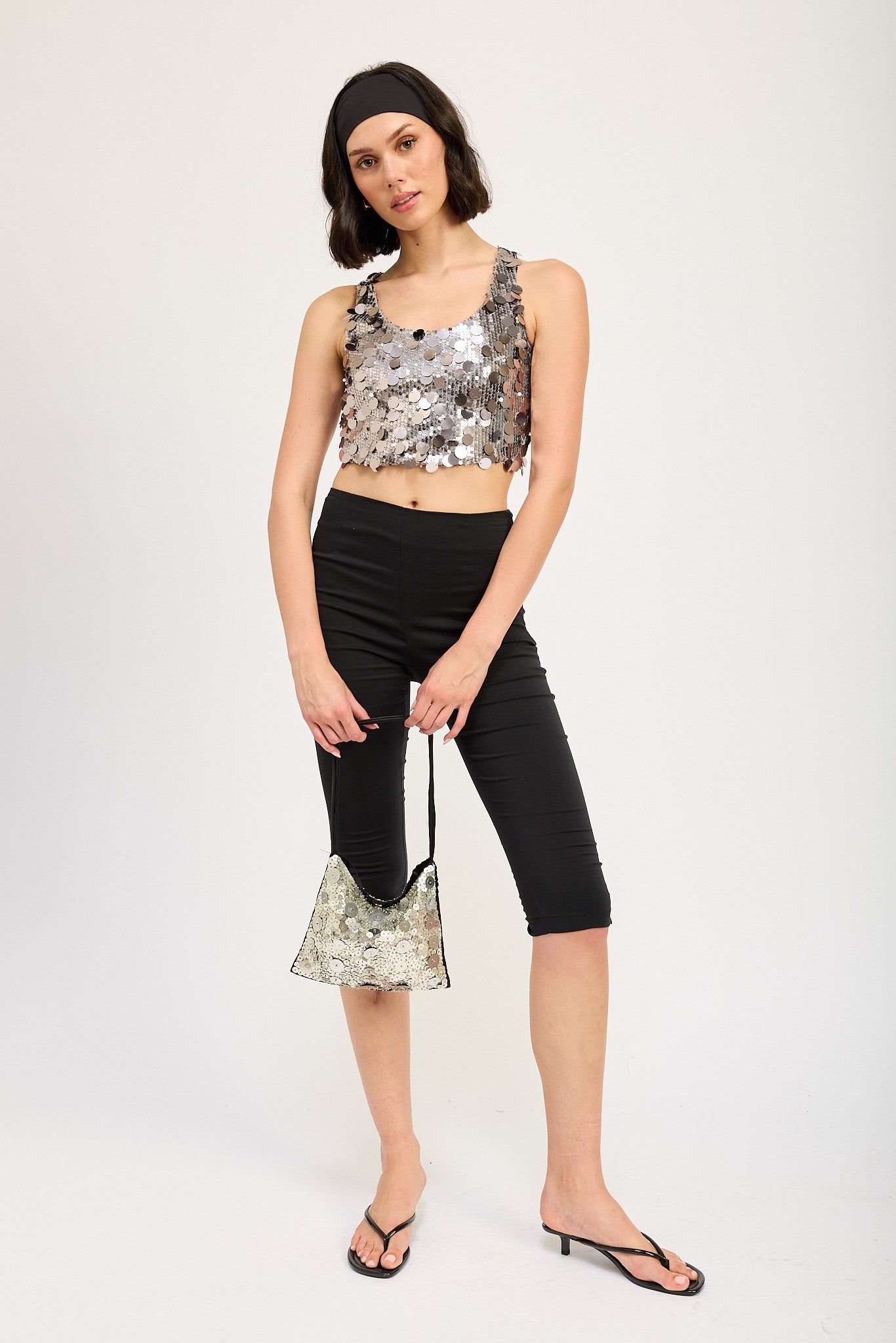 Sequin Racer Back Top