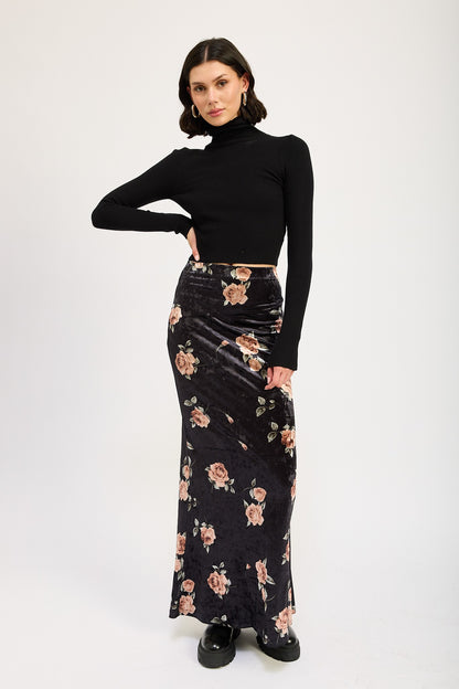 High Waist Maxi Pencil Skirt