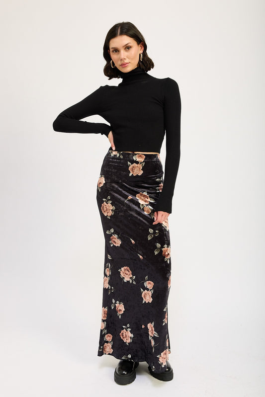 High Waist Maxi Pencil Skirt