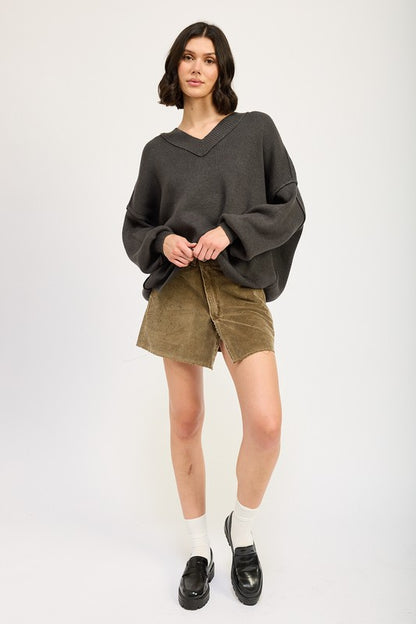 Oversized V-Neck Sweater