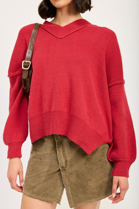 Oversized V-Neck Sweater