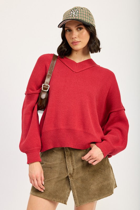 Oversized V-Neck Sweater