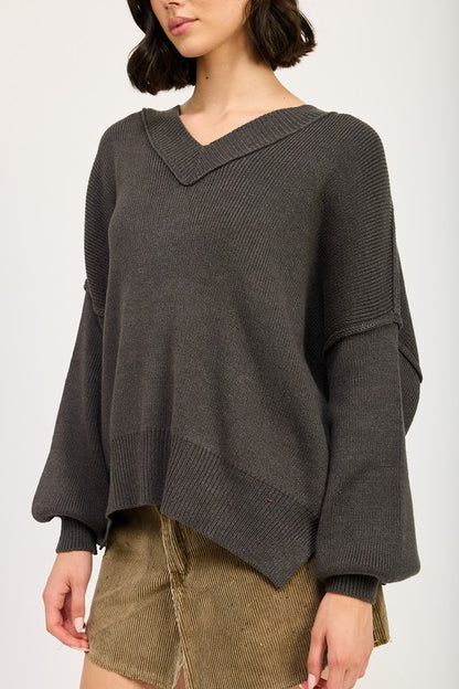 Oversized V-Neck Sweater