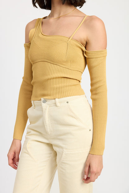 One Shoulder Long Sleeve Top