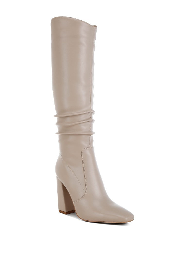 YANIR Slouchy Shaft Knee-High Boots