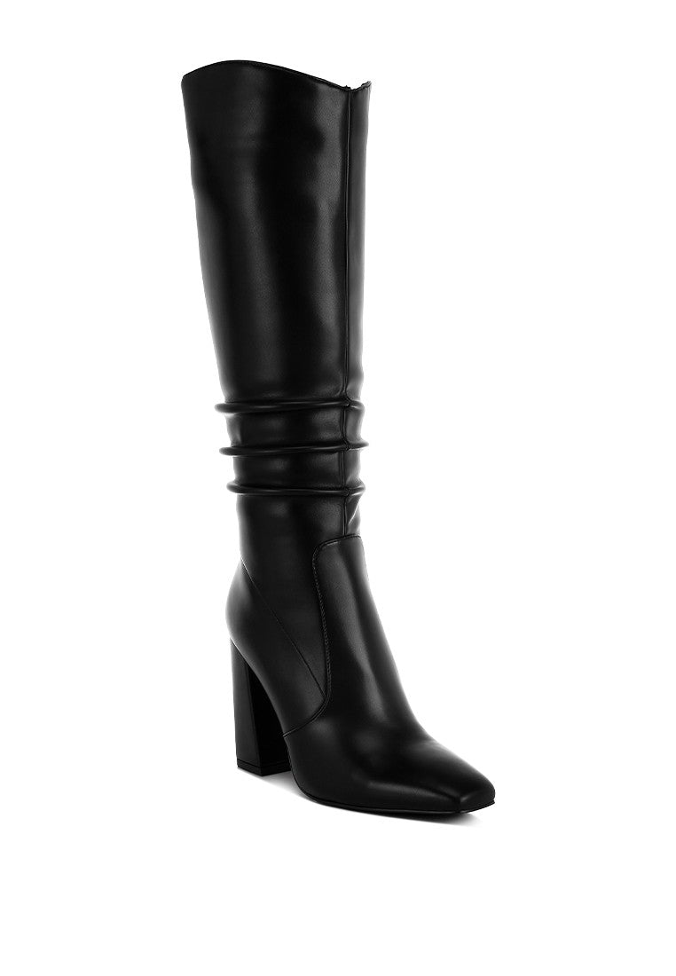 YANIR Slouchy Shaft Knee-High Boots