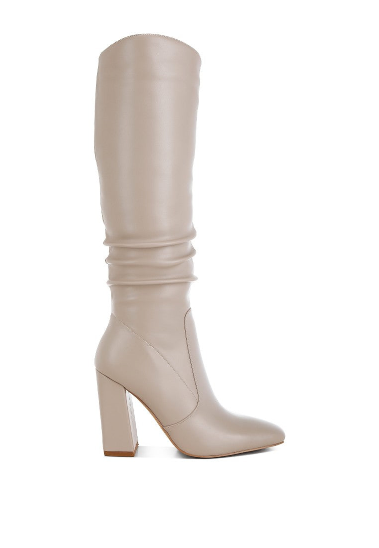 YANIR Slouchy Shaft Knee-High Boots