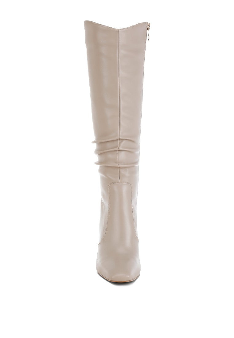 YANIR Slouchy Shaft Knee-High Boots