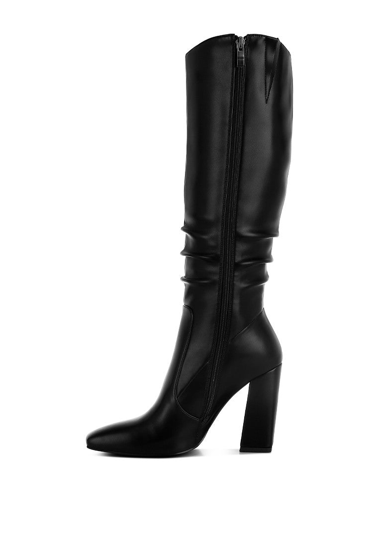 YANIR Slouchy Shaft Knee-High Boots