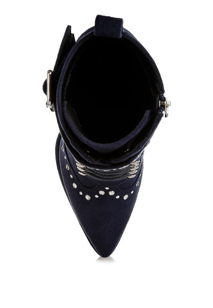 PUNK NOMAD Harness Detail Lace Up Boots