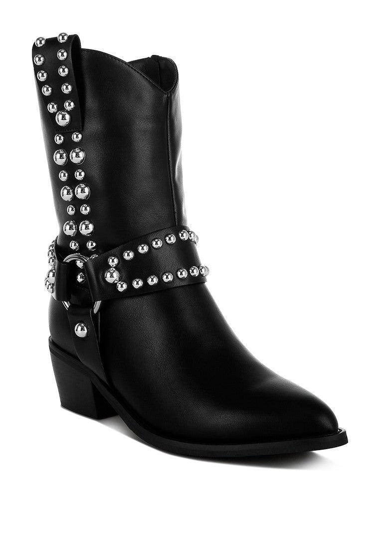 ALTAIR Studded Harness Detail Boots