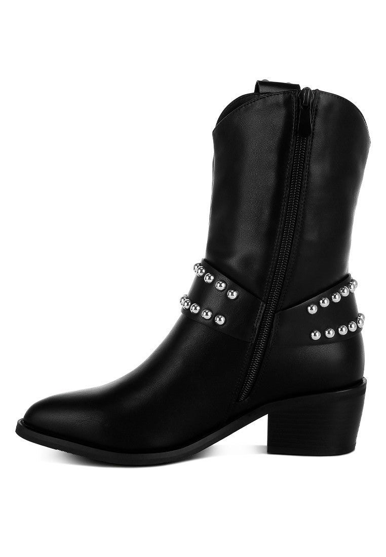 ALTAIR Studded Harness Detail Boots