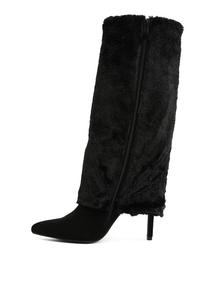 EVERGLADE Fold-Over Calf-High Boots