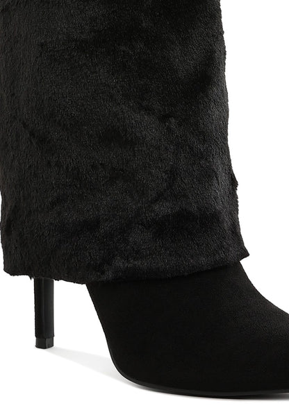 EVERGLADE Fold-Over Calf-High Boots