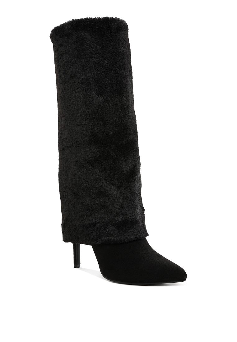 EVERGLADE Fold-Over Calf-High Boots