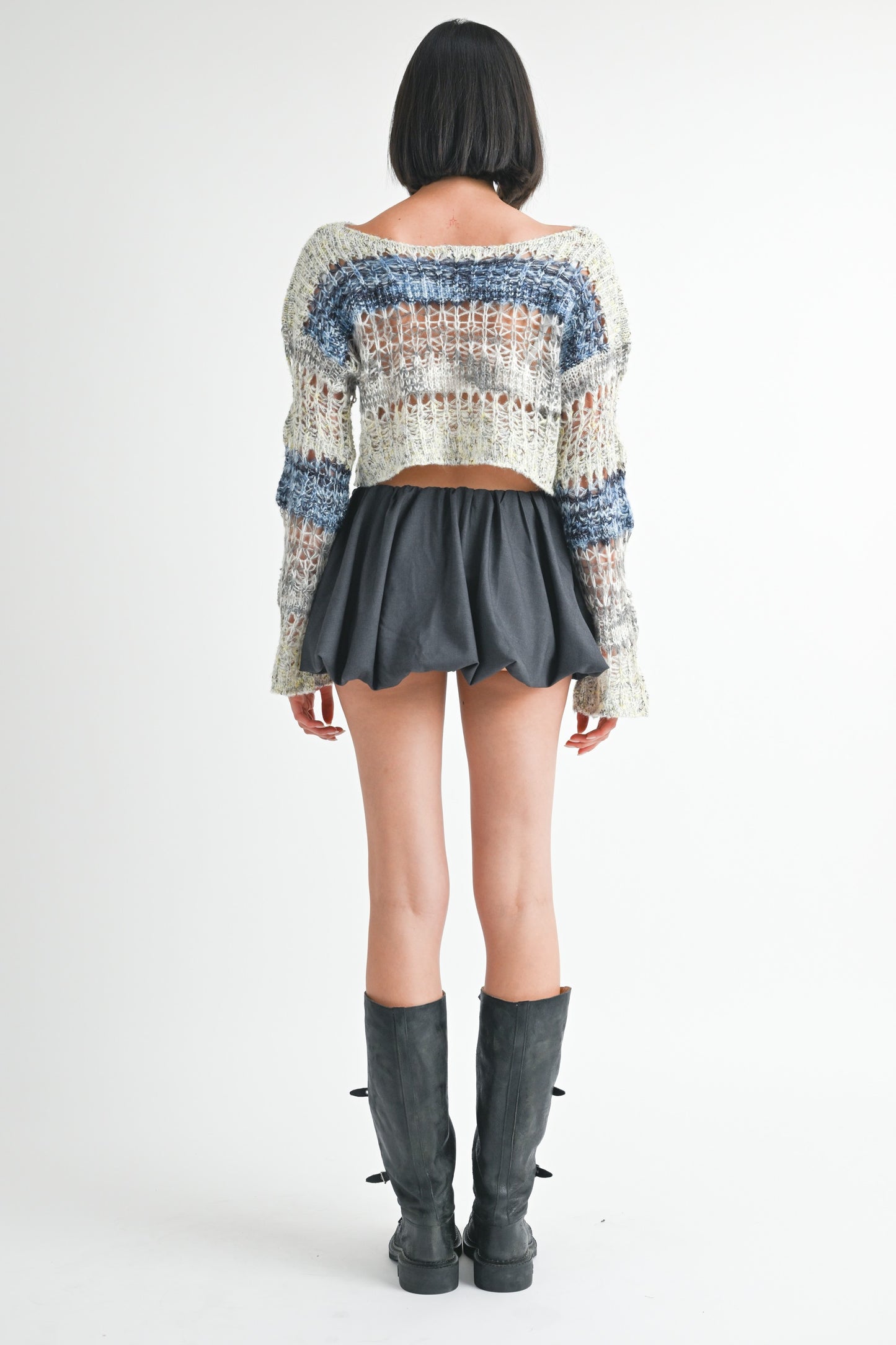 Loose Knitted Crop Sweater