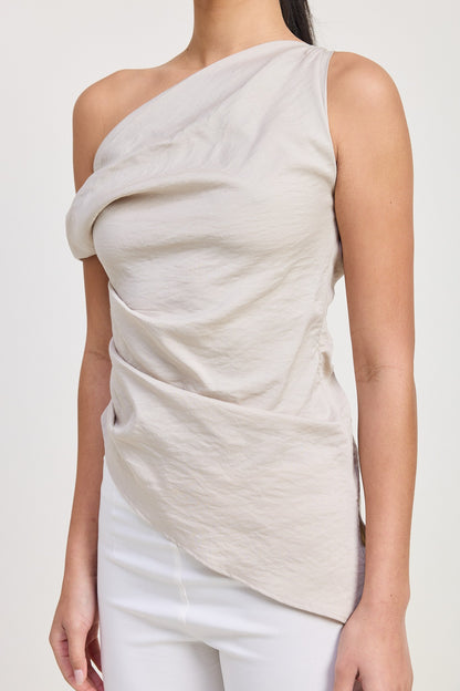 Asymmetrical Shoulder Tunic Top