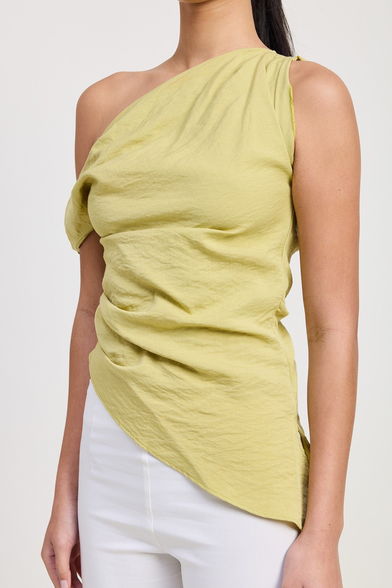 Asymmetrical Shoulder Tunic Top