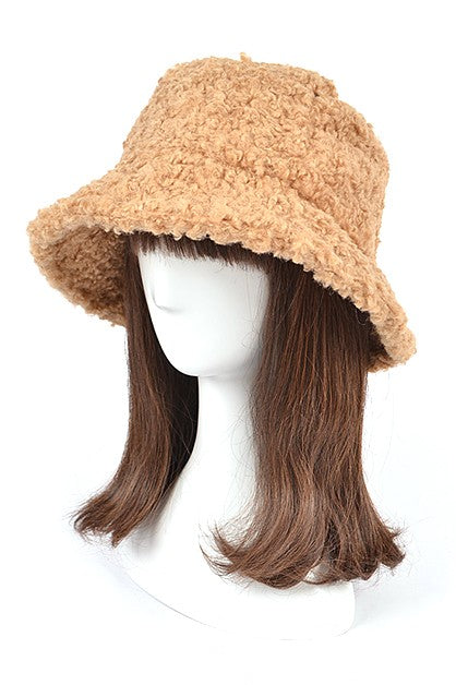 Shearling Faux Fur Bucket Hat