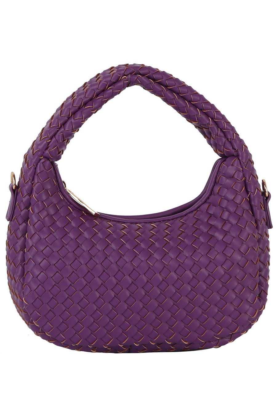 Woven Mini Hobo Shoulder Bag