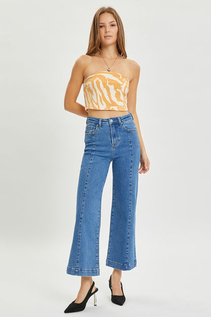 RISEN - Full Size High Rise Wide Leg Jeans