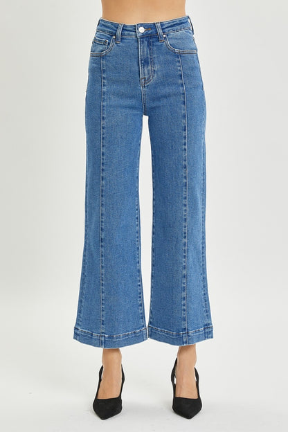 RISEN - Full Size High Rise Wide Leg Jeans