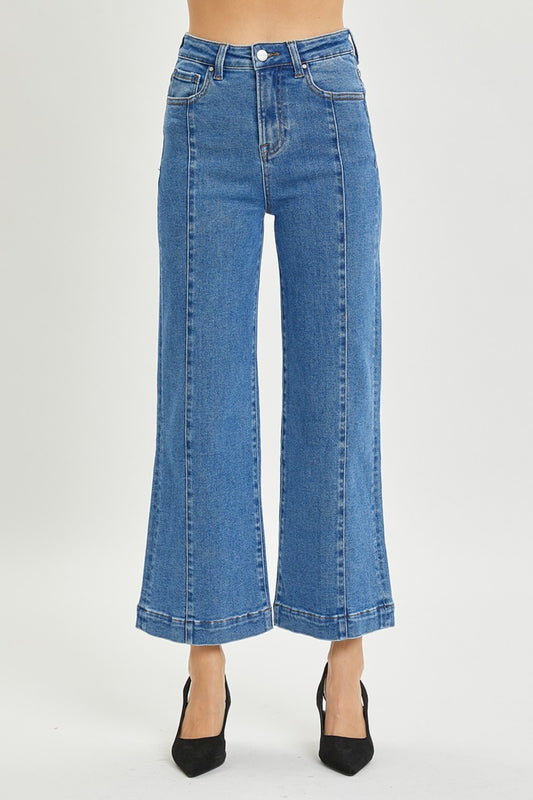 RISEN - Full Size High Rise Wide Leg Jeans