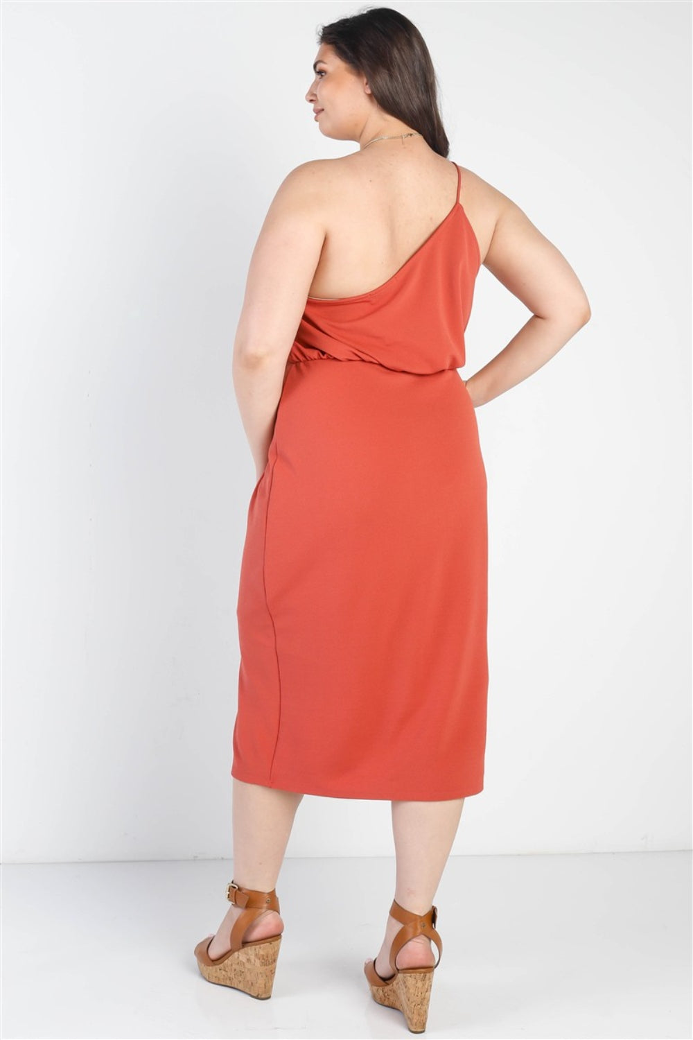 Gilli Full Size - One Shoulder Sleeveless Dress