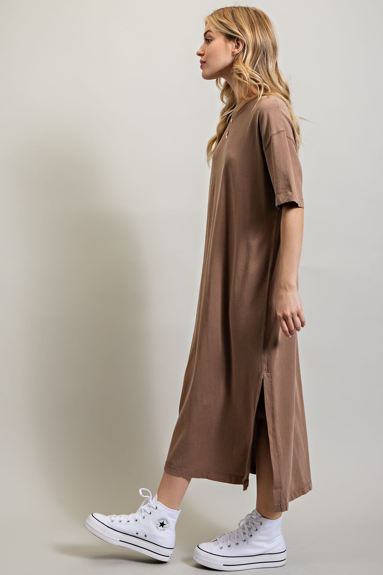 Sweet Generis - Vented Heavy Cotton Washed Dress