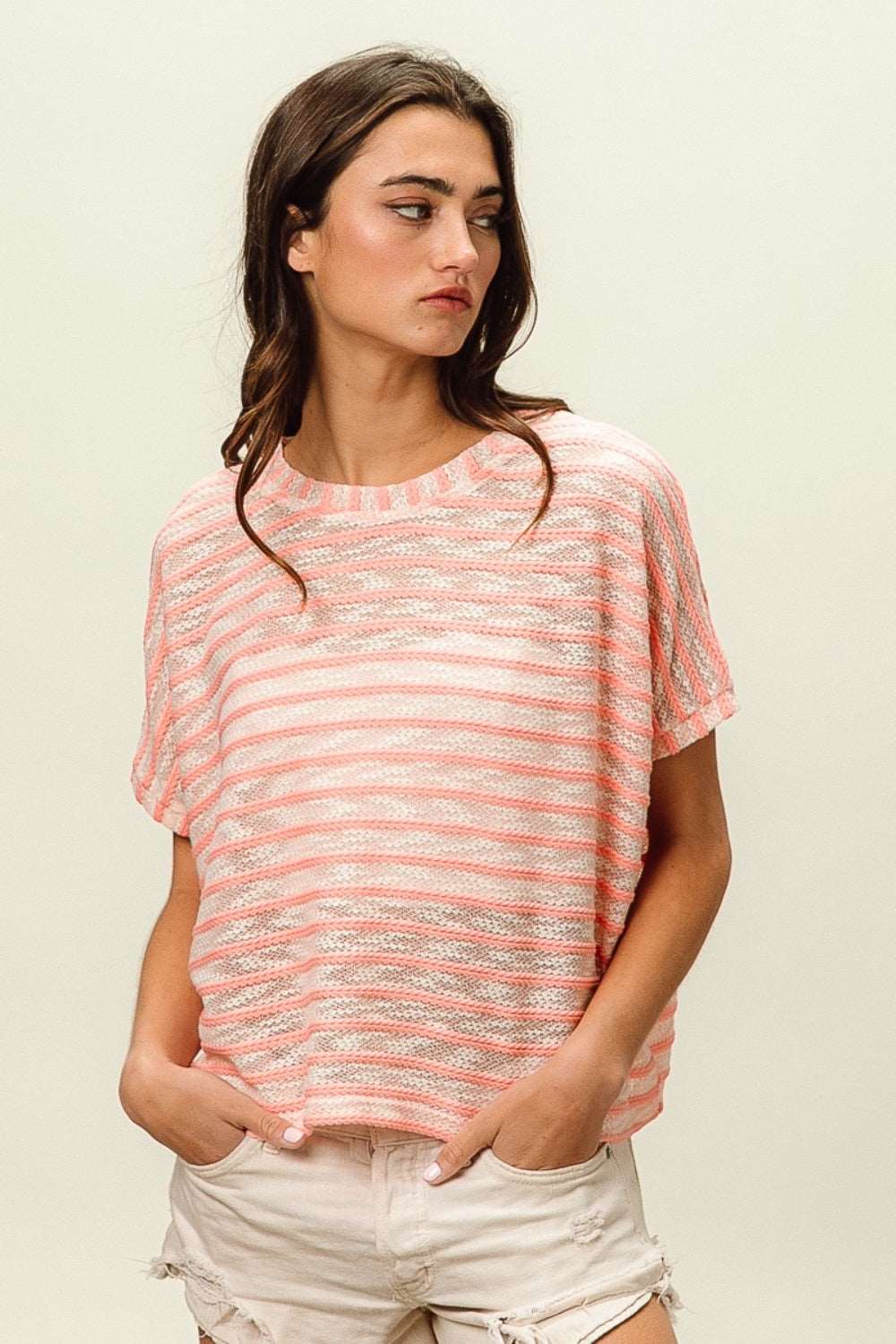 Braid Striped T-Shirt