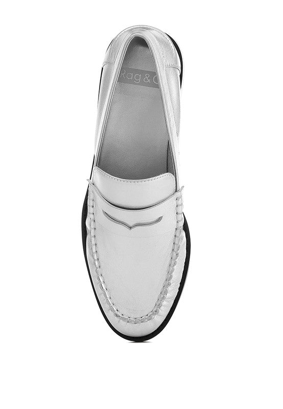 PLAVIA Genuine Leather Loafers