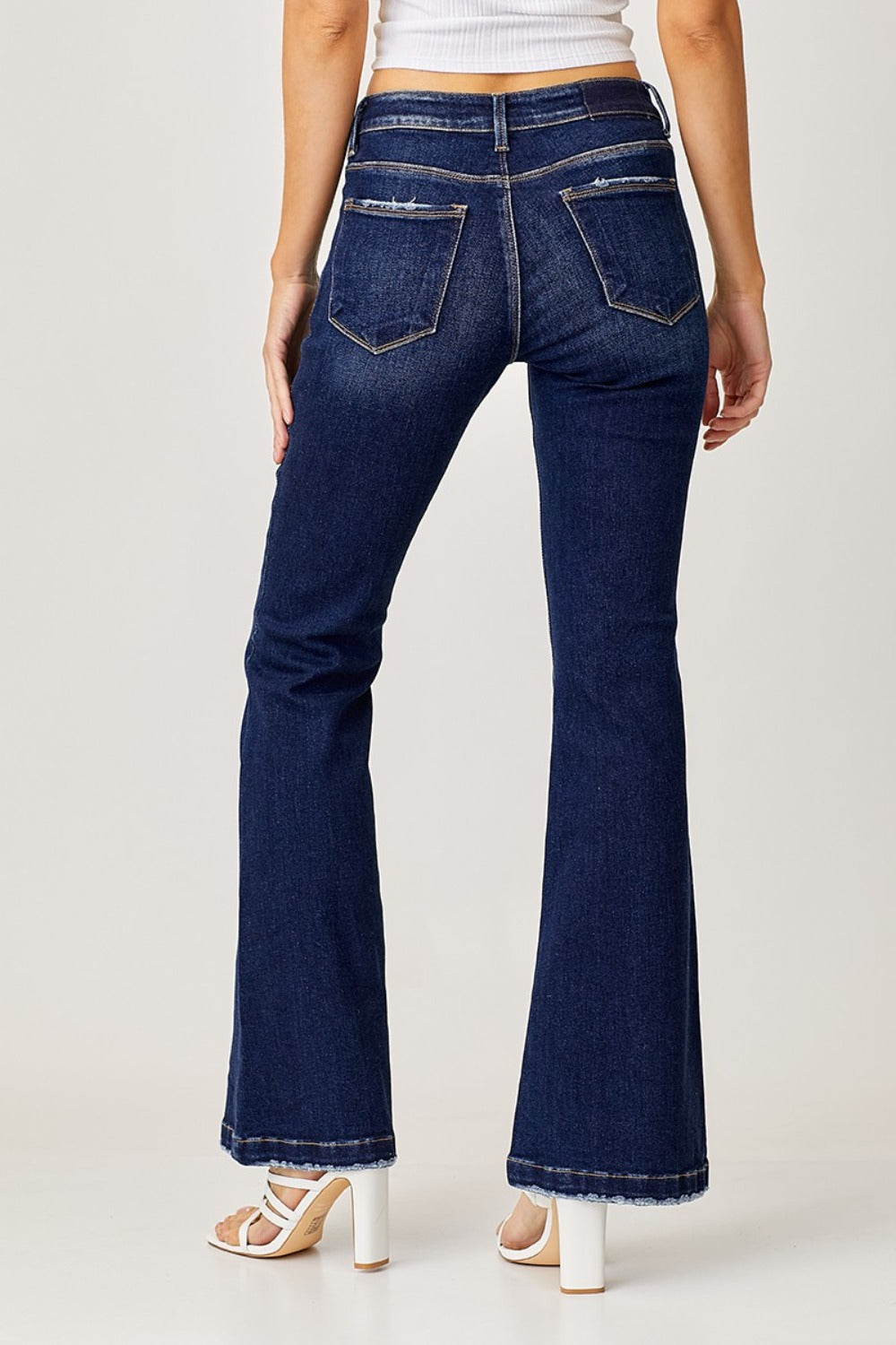 RISEN - Full-Size Low-Rise Flare Jeans