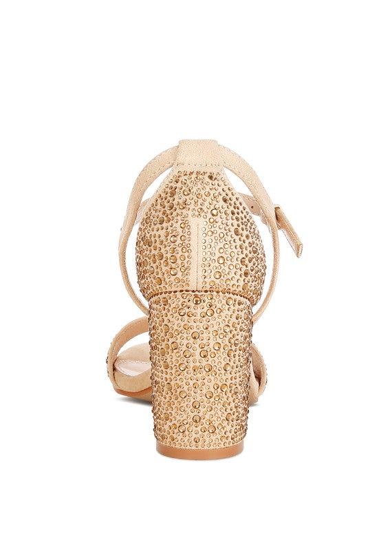 NAVOLI Rhinestone Embellished Sandals