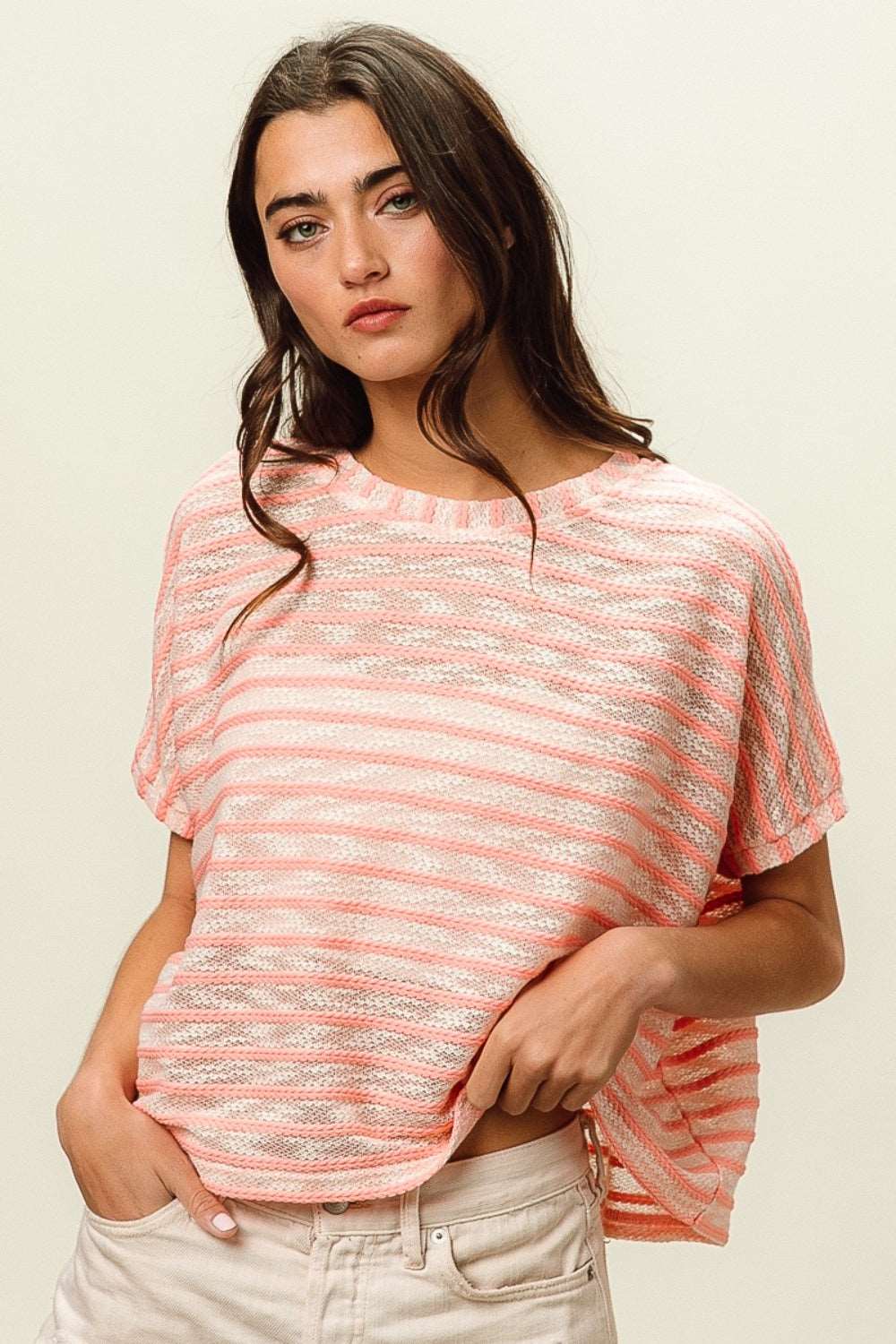 Braid Striped T-Shirt