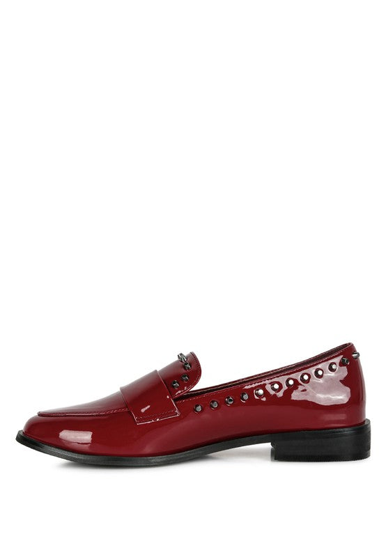 EMILIA Shine Forever Stud Penny Loafers