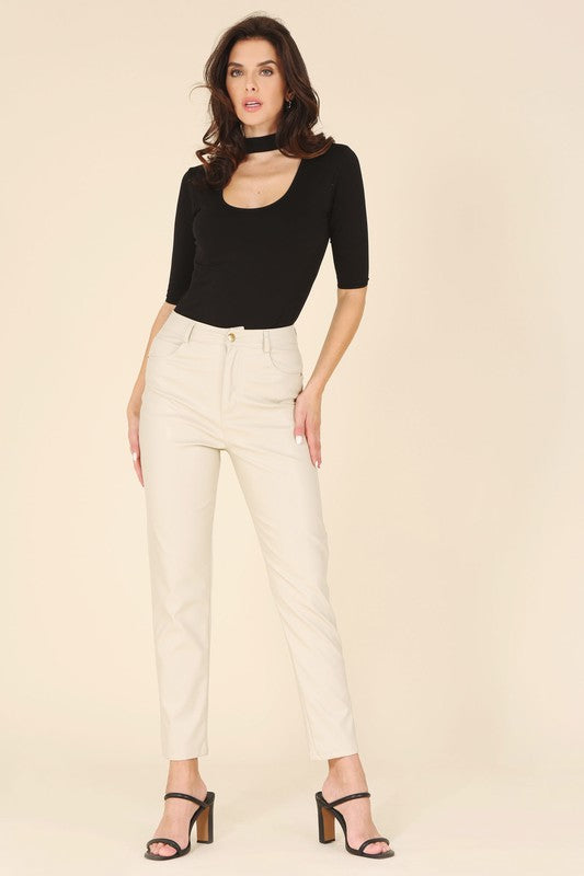 Lilou Vegan Leather Pants