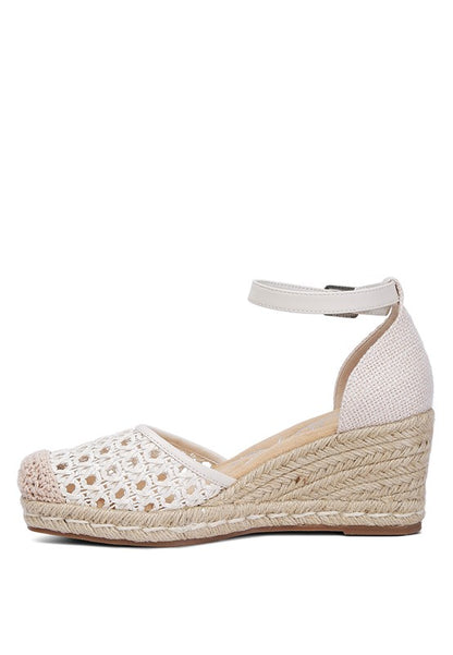 MASON Pin Buckle Wedge Heel Espadrilles