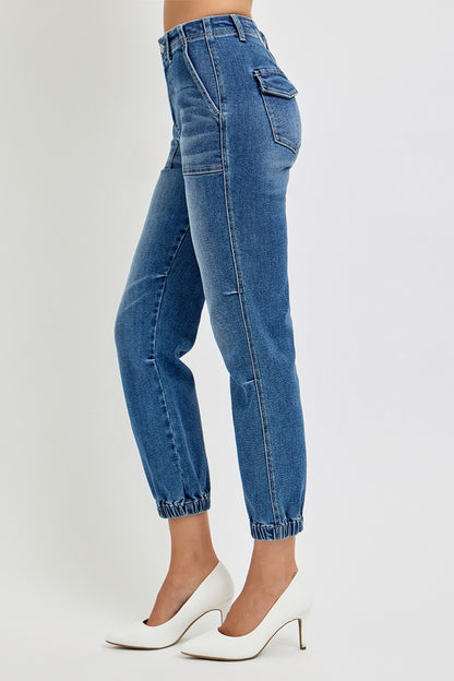 RISEN - Full Size High Rise Ankle Jogger Jeans