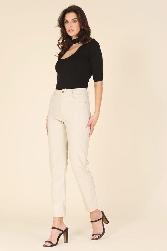 Lilou Vegan Leather Pants