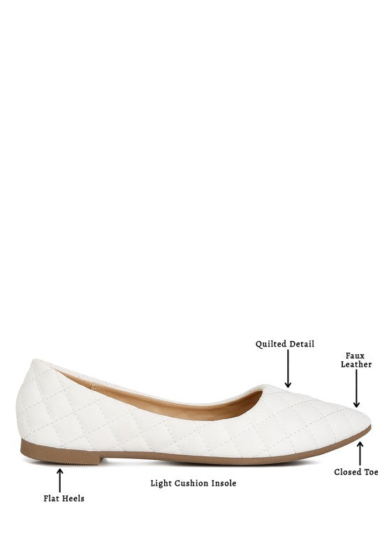 RIKHANI Quilted Ballet Flats