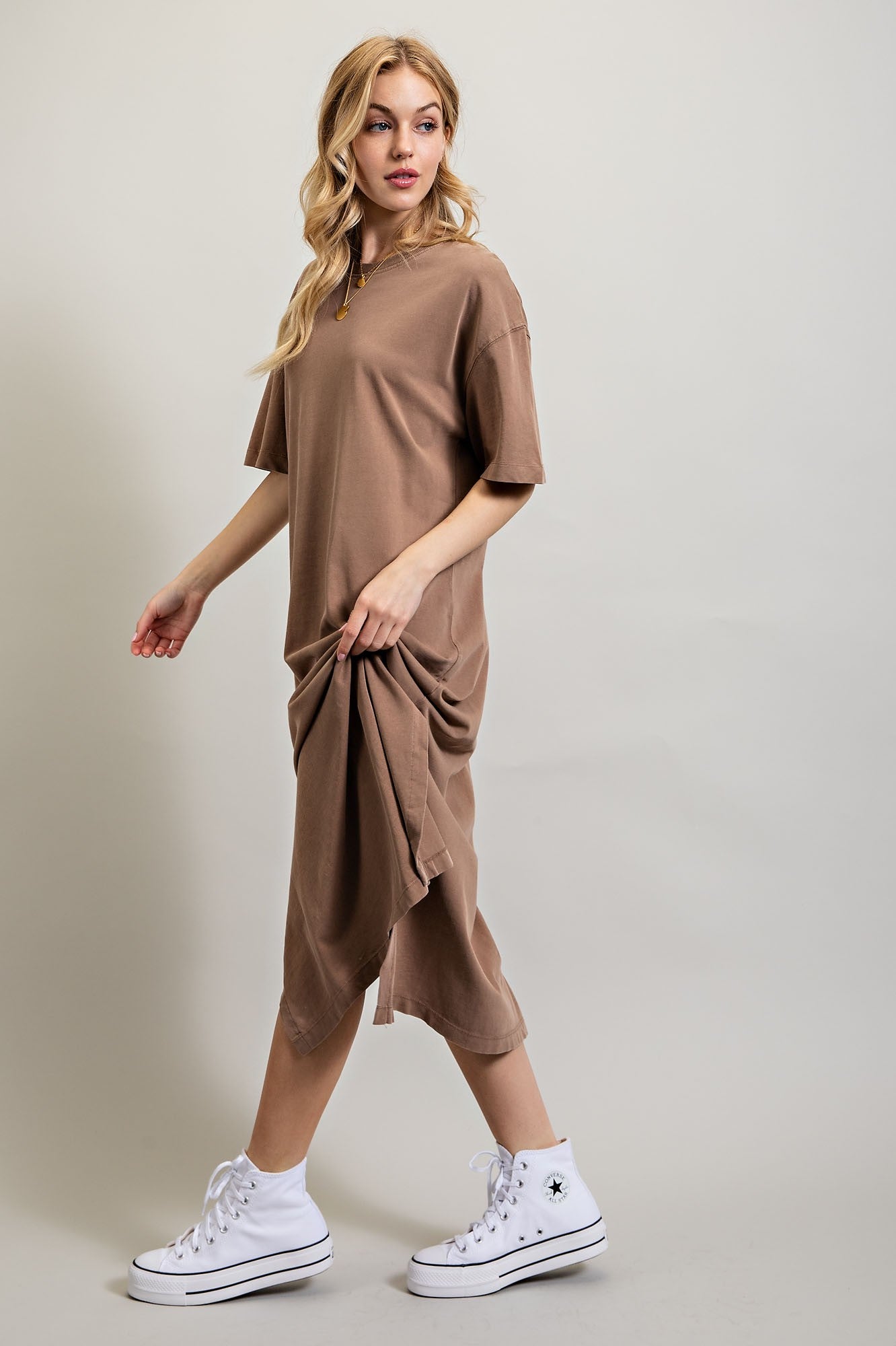 Sweet Generis - Vented Heavy Cotton Washed Dress