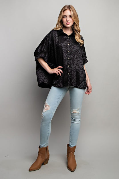 Sweet Generis - Satin Print Shirt